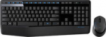 Log Logitech MK345 Combo Wireless Keyboard + Mouse, US, Black