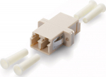 Equip LWL-Coupler LC->LC Multimode OM3 12Stk beige