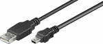 Wentronic goobay USB-kabel 30cm Sort