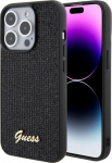 Guess PU Disco Script Metal Case for Apple iPhone 15 Pro