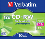 Verbatim plates CD-RW 12x 700MB 10P JC 43148