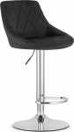 Leobert KAST stool - black velvet / chrome base