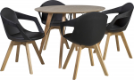 Dining set HELENA round table and 4 chairs