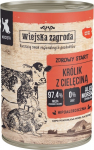 WIEJSKA ZAGRODA Rabbit with veal for kittens - wet cat food - 400g