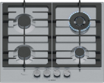 BOS Bosch Serie 6 PCH6A5I90 hob Stainless steel Built-in 60 cm Gas 4 zone(s)