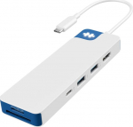 Hyper HyperDrive Flex 8 Port USB-C Hub, White/Blue | HD4102BUGL | HDMI ports quantity 1