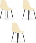 Leobert Krzesło WAT Cream / black legs x 3