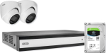 ABUS Analog video set: 2 Mini-dome cameras + NVR TVVR33603