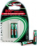 1x2 Ansmann maxE NiMH rech.bat. Mignon AA 800 mAh DECT PHONE