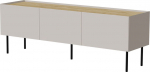 Cama MEBLE Cama FELLINI TV cabinet 150x40x52 cashmere + oiled oak top