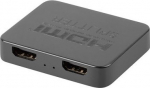 Lanberg splitter HDMI -> 2x HDMI 4K + USB-C czarny - Lanberg splitter HDMI -> 2x HDMI 4K + USB-C czarny