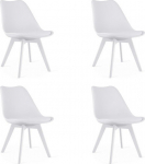 Leobert Krzesło MARK - White / white legs x 4