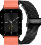 Smartwatch Gravity with 2 Straps GT17-10 / red-black