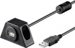 Wentronic goobay USB forl&aelig;ngerkabel 2m Sort