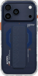 Skinarma Haxa Case do iPhone 17 Pro Max Magnetic Charging + Grip Stand niebieski