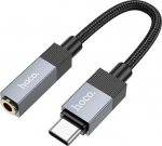 Adapter AUX USB C (male) do Jack 3.5 mm (żeński) Hoco UPA32C czarny