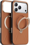 TORRAS QPro Leather - etui do iPhone 17 Pro Max compatible z MagSafe (amber brown)