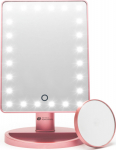 Rio 24 LED Touch Dimmable Makeup Mirror Rose Gold