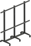 EDBAK Floor stand | TRV400.006 Videoconferencing trolley for Samsung | Height adjustment | 130 " | Maximum weight (capacity) 200 kg | Black