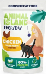 ANIMAL ISLAND Everyday Chicken pulled fillets in broth - wet cat food - 85g