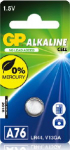 GP Batteries GP Alkaline Cell Battery, Size LR44/A76, 1.5V (1-pack)