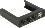 Delock 3.5" Front Panel > 2 x USB 2.0 and fan