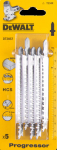 Dewalt Jigsaw blades type T HCS116x91mm 5szt. do wood DT2057