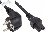 Alcasa Good Connections Protective contact plug. gew. an C15 schw. 1m