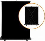 Walimex pro Roll-up Panel Hintergrund 155x200cm schwarz