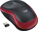 Log MOUSE USB OPTICAL WRL M185/RED 910-002237 LOGITECH