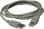 Cable USB Logo USB-A - USB-B 3 m Szary (10219)