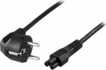 DELTACO CEE 7/7 - C5 - power cord with angled plug, 10m