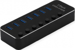 ROLINE 14.02.5057 - USB 3.2 Gen 1 (3.1 Gen 1) Type-A - USB 3.2 Gen 1 (3.1 Gen 1) Type-A - 5120 Mbit/s - Schwarz - Aluminium - 46 mm