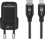 Wentronic Goobay 64574 - USB PD - Ladegeraet 5-20 V 30 W Lightning schwarz