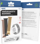 Wave steel braided bracelet, Apple Watch 42 / 44 / 45 / 46 / 49 mm, hopea