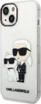 Karl Lagerfeld KLHCP14MHNKCTGT Hardcase Gliter Karl&Choupet for iPhone 14 Plus/15 Plus 6.7" / transparent