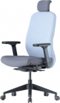Up Up Athene ergonomic office chair Black, Grey + Blue fabric