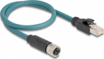 Delock Netzwerkkabel - 8-pole M12 (W) zu RJ-45 (M)