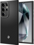 Kaitse&uuml;mbris Enzo Aramid, Samsung Galaxy S24 Ultra, must, Spigen