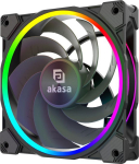 Akasa SOHO AR12, Reverse Blade Addressable-RGB L&uuml;fter, schwarz - 120mm