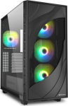 Sharkoon Geh&auml;use Rebel C80G RGB ATX 1xGlas schwa