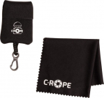 C-ROPE Microfiber cloth with neoprene bag in black retail