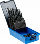 PFERD Twist Drill Set 25-tlg. STEEL HSSG N DIN 338 universal - Bohrer - Spiral cutting drills - Stahl - Aluminium - Messing - Bronze - cast iron - cast steel - 118&deg; - Ground high-speed steel (HSS-G) - Schwarz