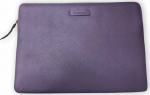 Dbramante bag Paris - Pebbled full grain leather sleeve for Laptop 15"/MacBook Pro 16" 2016 - Daybreak Purple