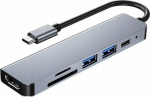Vega ECOBOX ADAPTER TYP-C ROZDZIELACZ HDMI + TYP-C + USB + czytnik kart DEX>