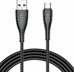 Kabel USB Veger VEGER kabel USB A do Typ C 2.4A V104 1.2 m czarny