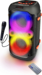 ESP Guitar Company Esperanza EP156 BT FM LED RGB KARAOKE Speaker Black 20W