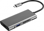 Extra Digital Adapter USB Type-C - 3 x USB 3.0, Type-C PD, HDMI, SD, TF