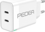 PEDEA Quick release device Dual PD 40 Watt USB Typ C/C, wei&szlig;