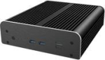 Akasa Newton RC PC case, aluminium case, NUC 14 Pro motherboard - black